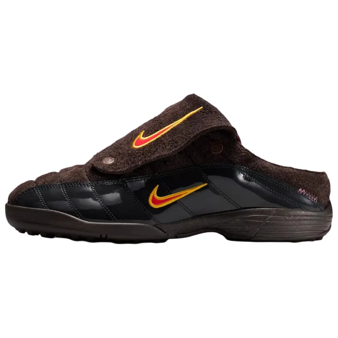 Kids of Immigrants x Nike Collaboration Comfy T-90 Slip-On Mule, Easy Style Velvet Brown Sports Sneaker, Us M 10
