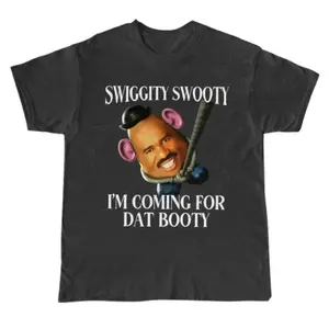 Humorous Potatohead Parody TShirt with Swiggity Swooty Quote Unhinged Funny Weird Inappropriate Meme Gag Gift for Friends