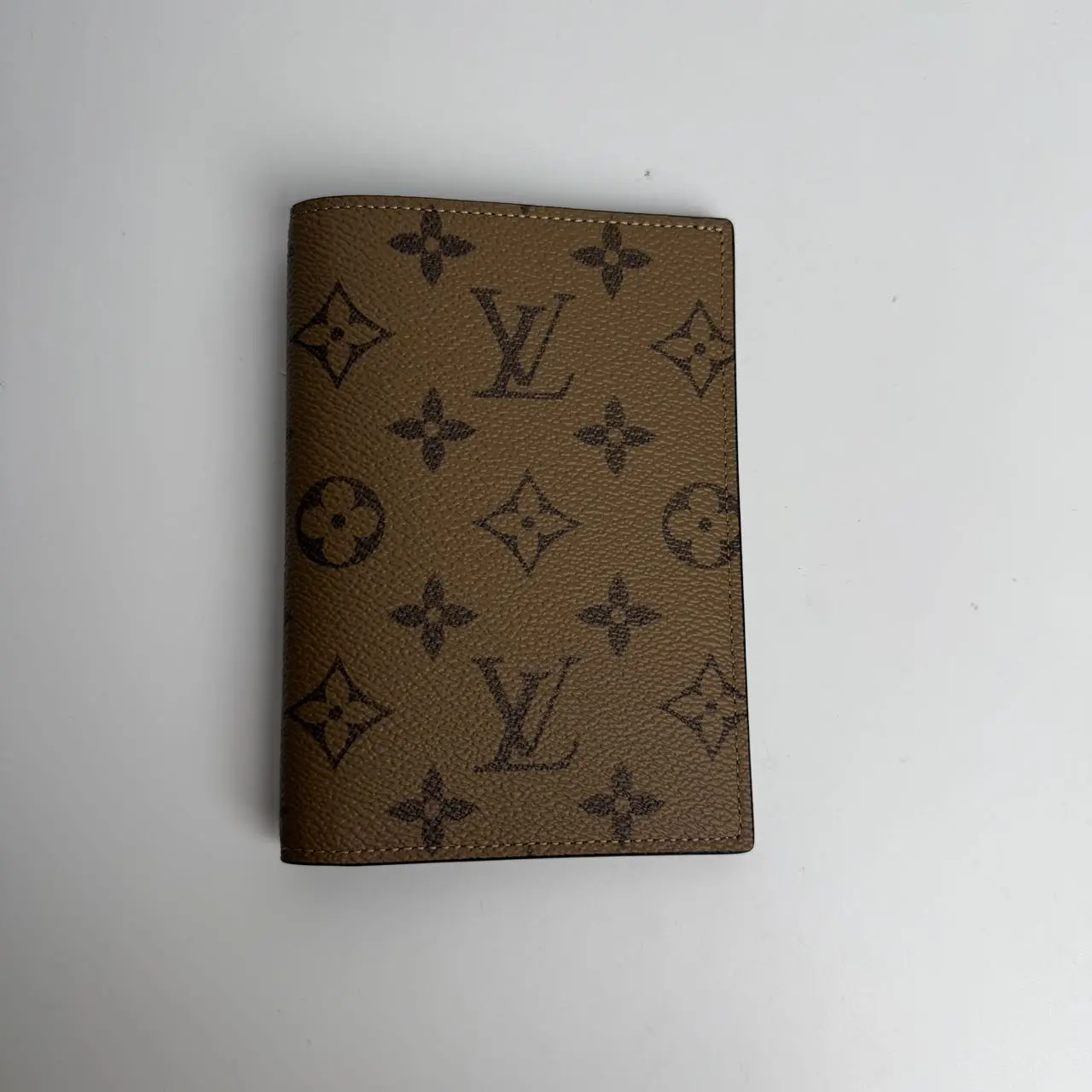 Pre-owned Louis Vuitton canvas Small Leather Goods lv passport holder brown [PRO]