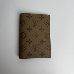 Pre-owned Louis Vuitton canvas Small Leather Goods lv passport holder brown