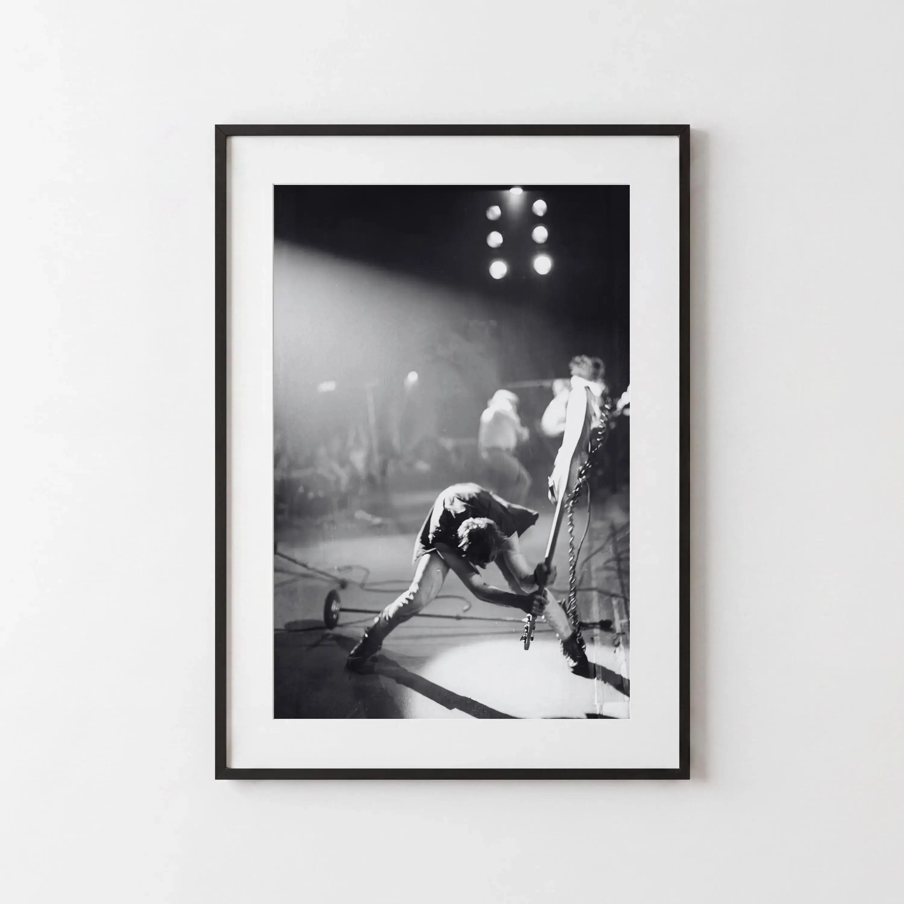 London Calling Poster Vintage Punk Rock Wall Art Black and White Concert Photography Iconic Music Unframed Poster