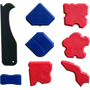 Sealant Finishing Tools -  Smoothing Caulking Profile Line Joint Corner Tool with Caulk Remover Tool, Sealant Smoother Profiler Former Applicator Edger, 8 count