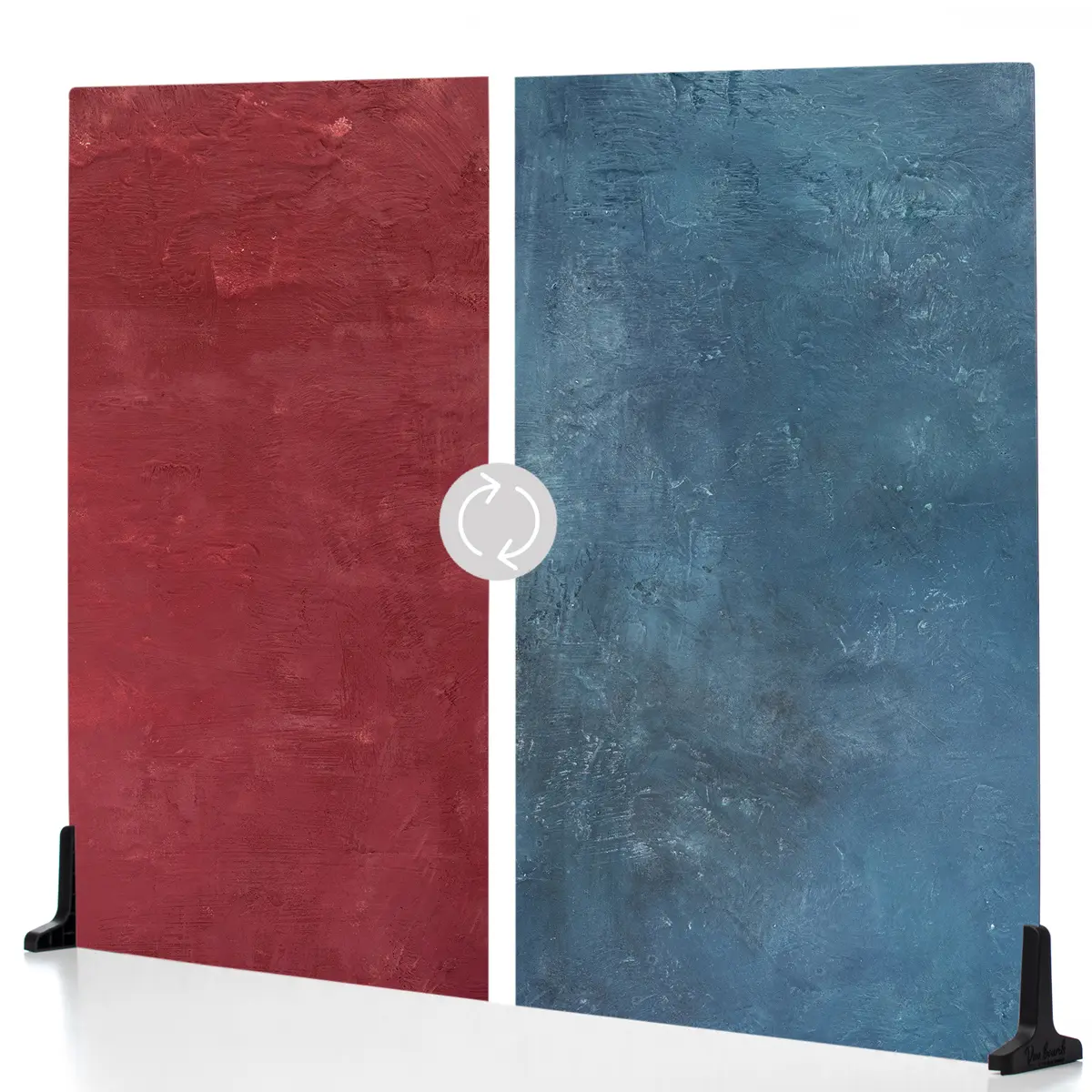 V-FLAT WORLD Duo Board - 30x40" Double Sided Surface Board, Cobalt Blueberry/Cranberry Crimson