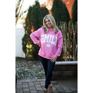 SMILE - Mock Neck Fleece