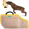 YES4QUALITY Jute-Stitched Dog Training Bite Sleeve, 20x12in Chew-Tear Resistant Padded Arm Gear for Medium-Large Dogs, Closed End with Soft Handles for Maximum Control