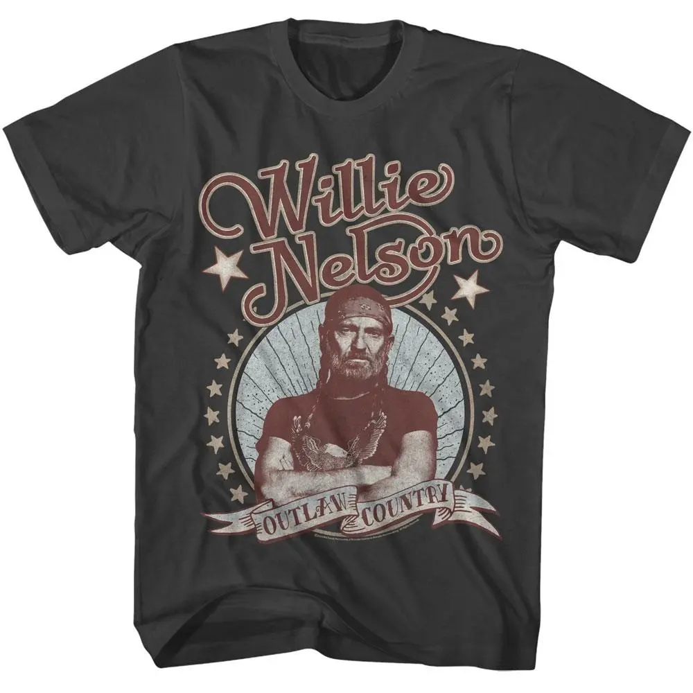 Willie Nelson Outlaw Country Star T-Shirt – Outlaw Country Shirt Vintage Graphic Style