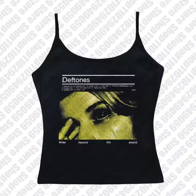 Misfits Skull Camisole Top – Goth Punk Rock Band Tank Top, Y2K Emo