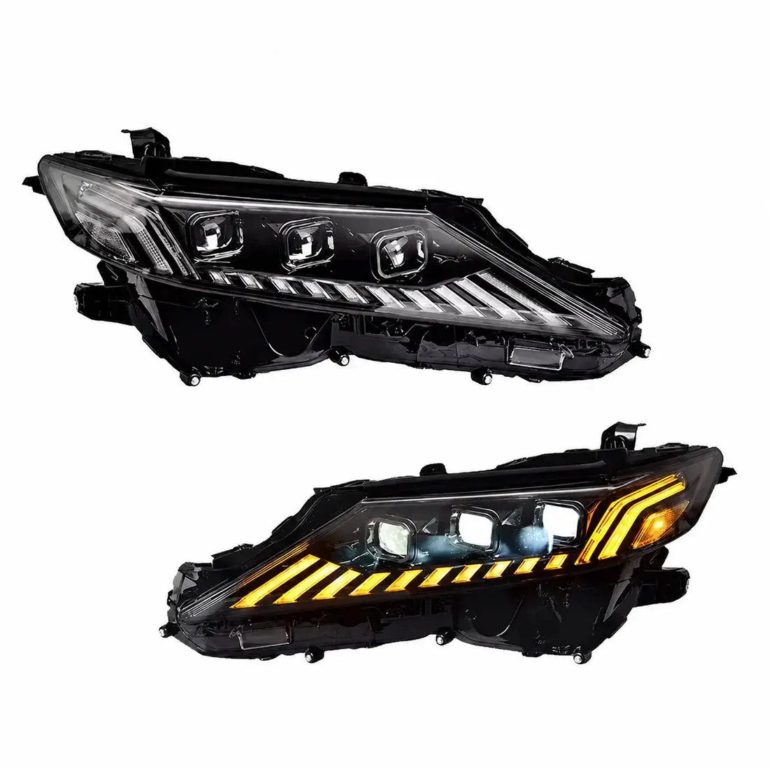 2018-2024 Toyota Camry LED Triple Projector Headlights Assembly