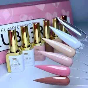 Rubber Set of 6 Geles 15ml - Includes 6 Individual Gel Products in a Set of 15ml Each