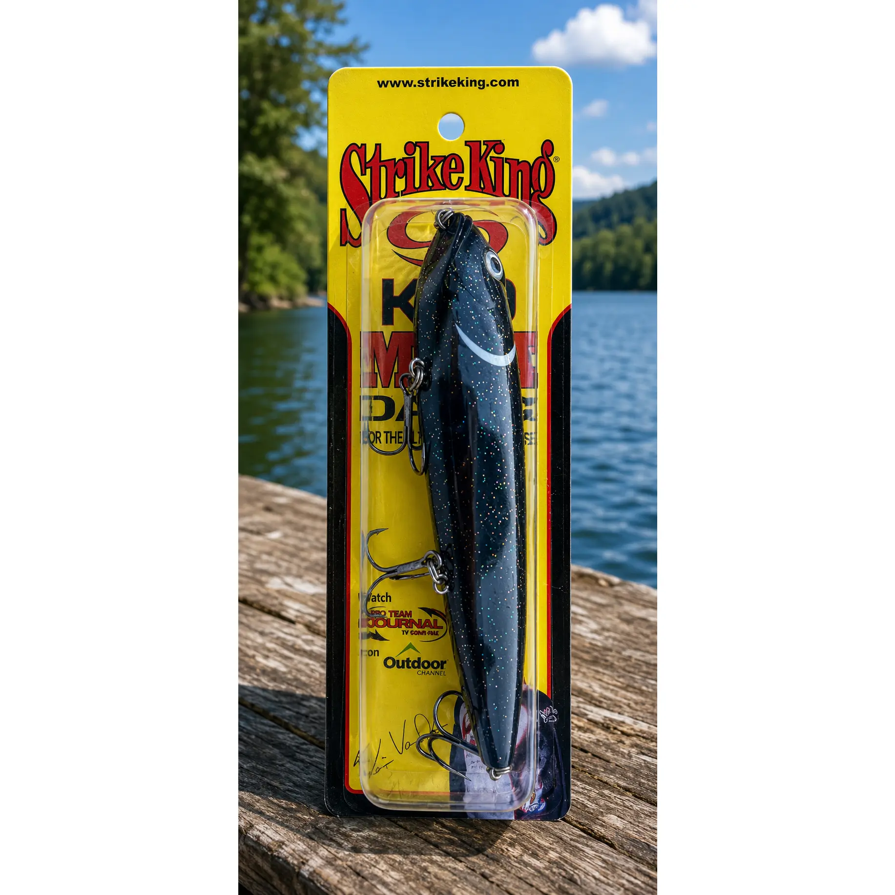 Strike King KVD Mega Dawg XL Topwater Walking Bait Black Lab Fishing Lure