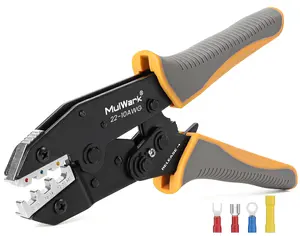 Mulwark Wire Crimper-Wire Crimping Tool for Heat Shrink & Insulated Connectors AWG 10-22 | Professional Wire Crimpers-Crimping Pliers for Automotive, Marine & DIY Electrical Projects