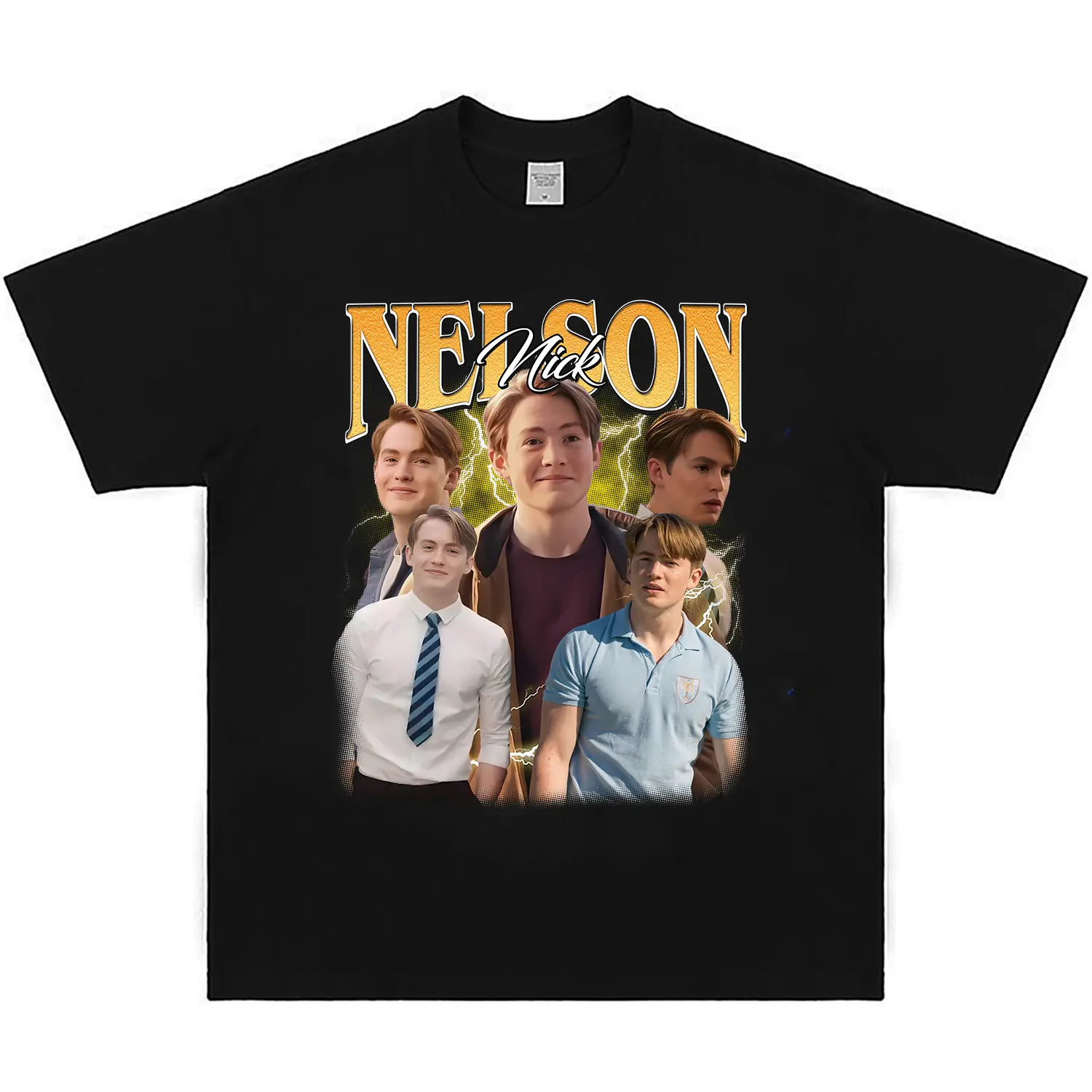 NICK NELSON Shirt, Nick Nelson Homage T-Shirt, Kit Sebastian Connor English Actor Vintage Retro Merch, Funny Heartst0pper Tees Fans Gift|