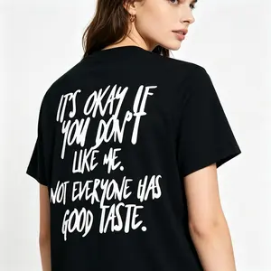 "It's Okay If You Don't Like Me" Funny Graphic Tee |   Humorous Attitude Quote Statement T-Shirt |   Women's Streetwear Casual Daily Wear Top