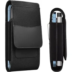 Dual Phone Holster for Belt Pouch Suitable for  16/15/14/13/12/11/Pro/Max, Galaxy S25 Ultra S24,Motorola with Wallet Holster Card Holder,Phone Pouch for Belt Compatible with Case/Cover