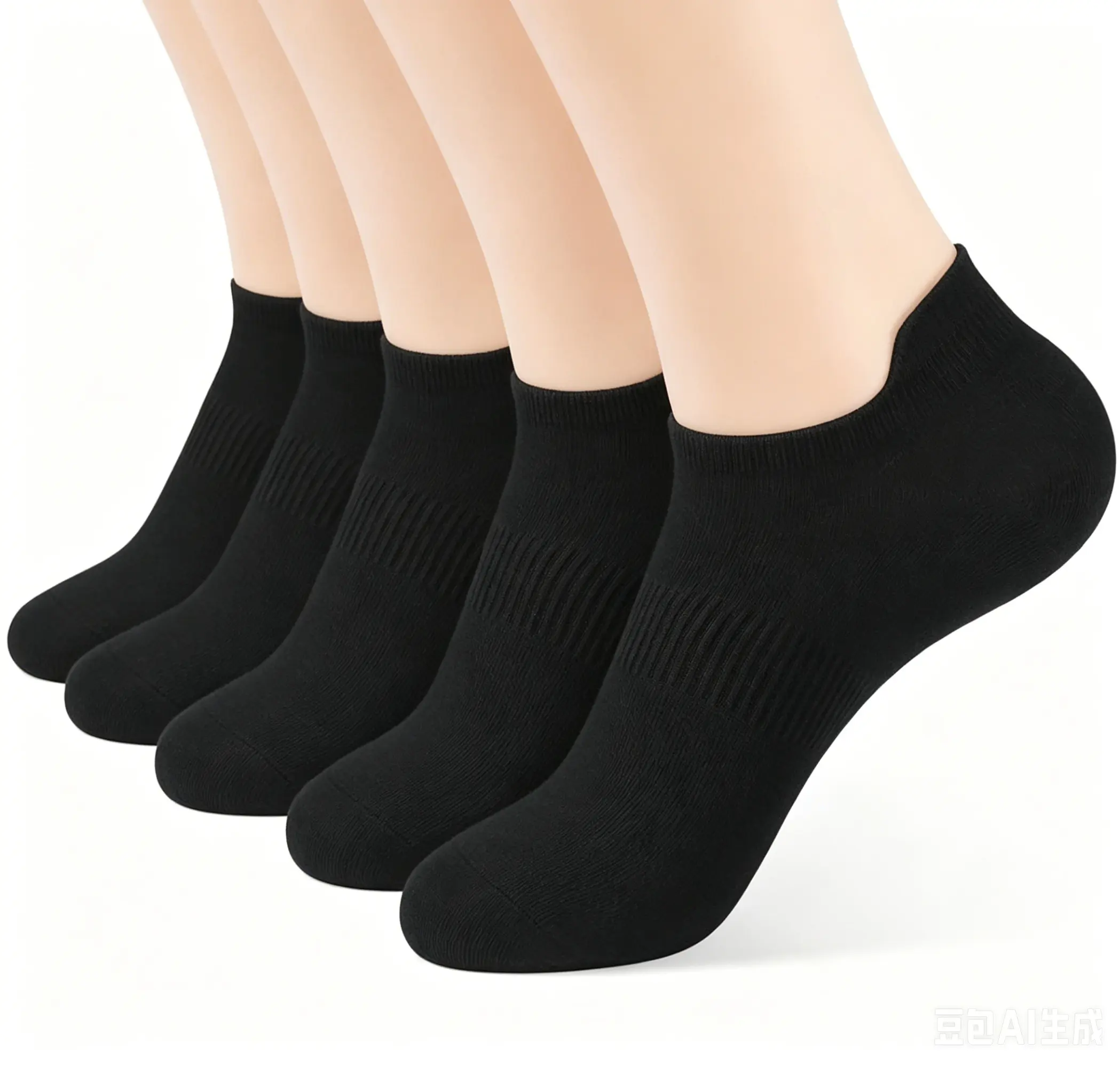 Ankle Socks Womens and Men Thin Athletic Running Low Cut No Show Socks 5 Pairs