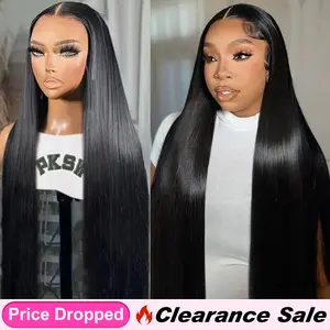 [Clearance Sale] BGMgirl Straight/Kinky Straight/ Water Wave 13*4 HD Lace Pre Bleached Knots 250% Density Front Wig Human Hair Frontal Wigs TikTokShopBlackFriday