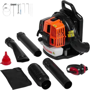【Summervibes】VEVOR Backpack Leaf Blower 62CC 2-Cycle Gas Leaf Blower 1110CFM Air Volume