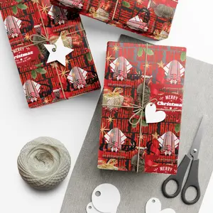 Movie Classic Holiday Gift Wrap Papers, Vintage Film Paper Roll, Christmas Meme Wrapping Paper, Xmas Packaging Present_