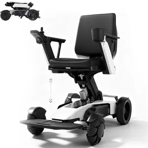 Tivaro-EW8001 Adult Electric Wheelchair Foldable: Remote Control & Electric Lift Included, Adjustable Backrest, Dual Motor Power for All-Terrain Mobility Scooter,