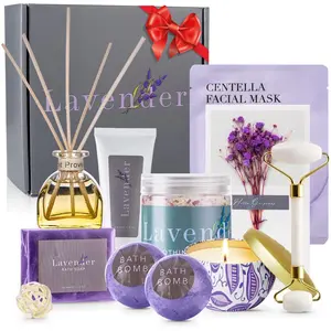 Ultimate Lavender Spa Gift Set for Women – Organic Relaxation Kit for Wife, Mom, and New Moms – Perfect Home Spa Day Gift Basket