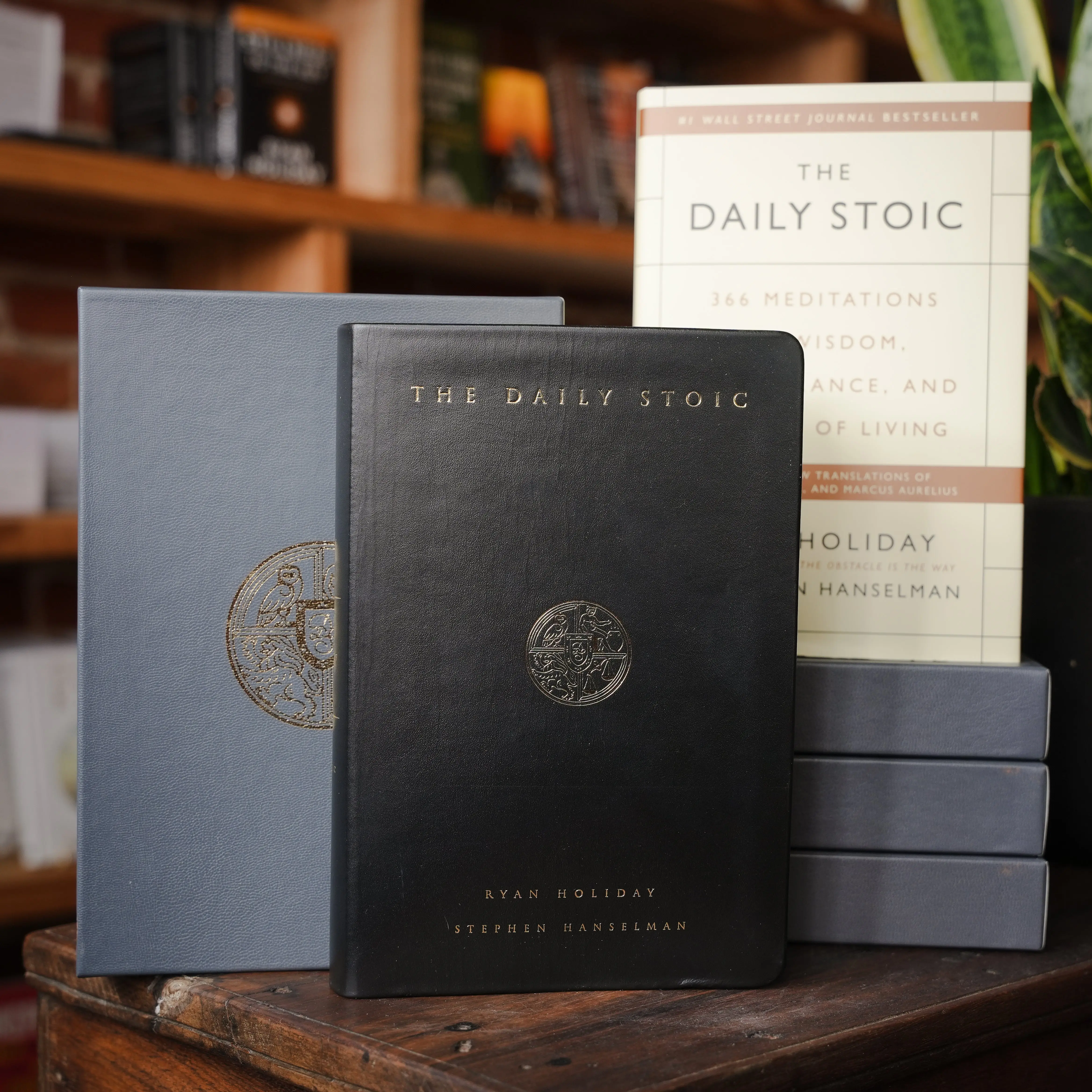 The Daily Stoic (Premium Leather Edition Book)