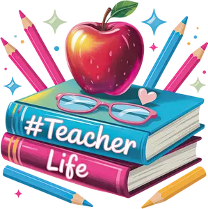 DTF Transfer – Teachers Life Multi Sizes (TE-MI002)