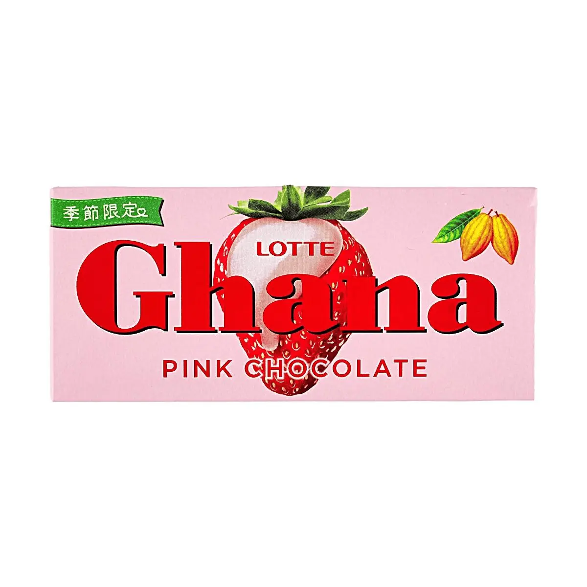 LOTTE Ghana Pink Strawberry Chocolate 45g (3 Pack) - Japan Limited Edition
