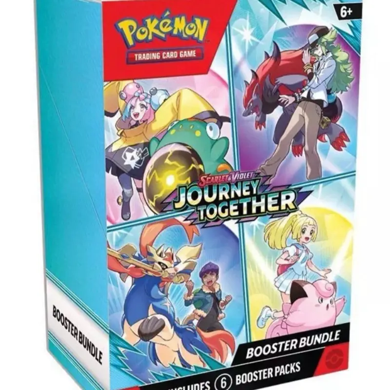 Pokémon TCG SV09: Journey Together Factory-Sealed Booster Set - 6 Packs, Collectible Non-Sports Trading Cards with Character Art