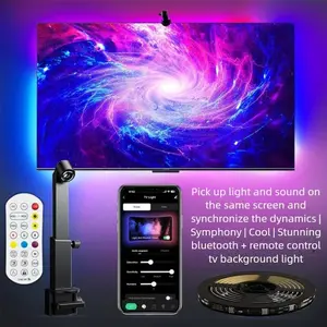 TV Sync Atmosphere Light RGB Smart Wall-Mounted Spotbar, Light With Remote, Remote & APP Controlled, USB PD Charging, Low Voltage, Yd25033 Model