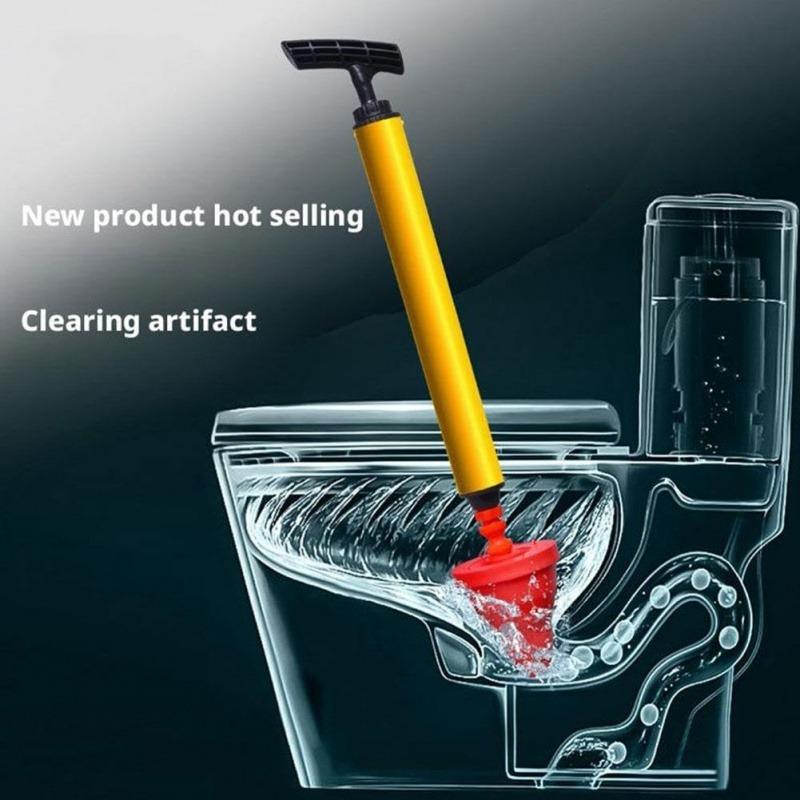 2026 Pressure Toilet Unblock, Toilet Plunger Drain Clog Remover, Air Plunger for Toilet Bathroom Floor Drain Sink Kitchen Unclogger Plumbing Tools (1 PCS)
