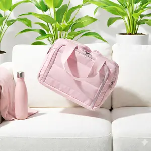 Fluffy Puffy 4-in-1 Muti-functional women's purse toiletry travel bag gym purse diaper bag school outdoors pouch girls organizer large capacity bag makeup bag nursery bag