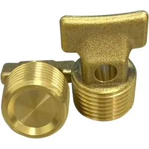 Boat Garboard Drain Plug - 1/2" NPT Thread,Solid Brass Drain Plugs commonly Used in Boat Hulls 2pcs