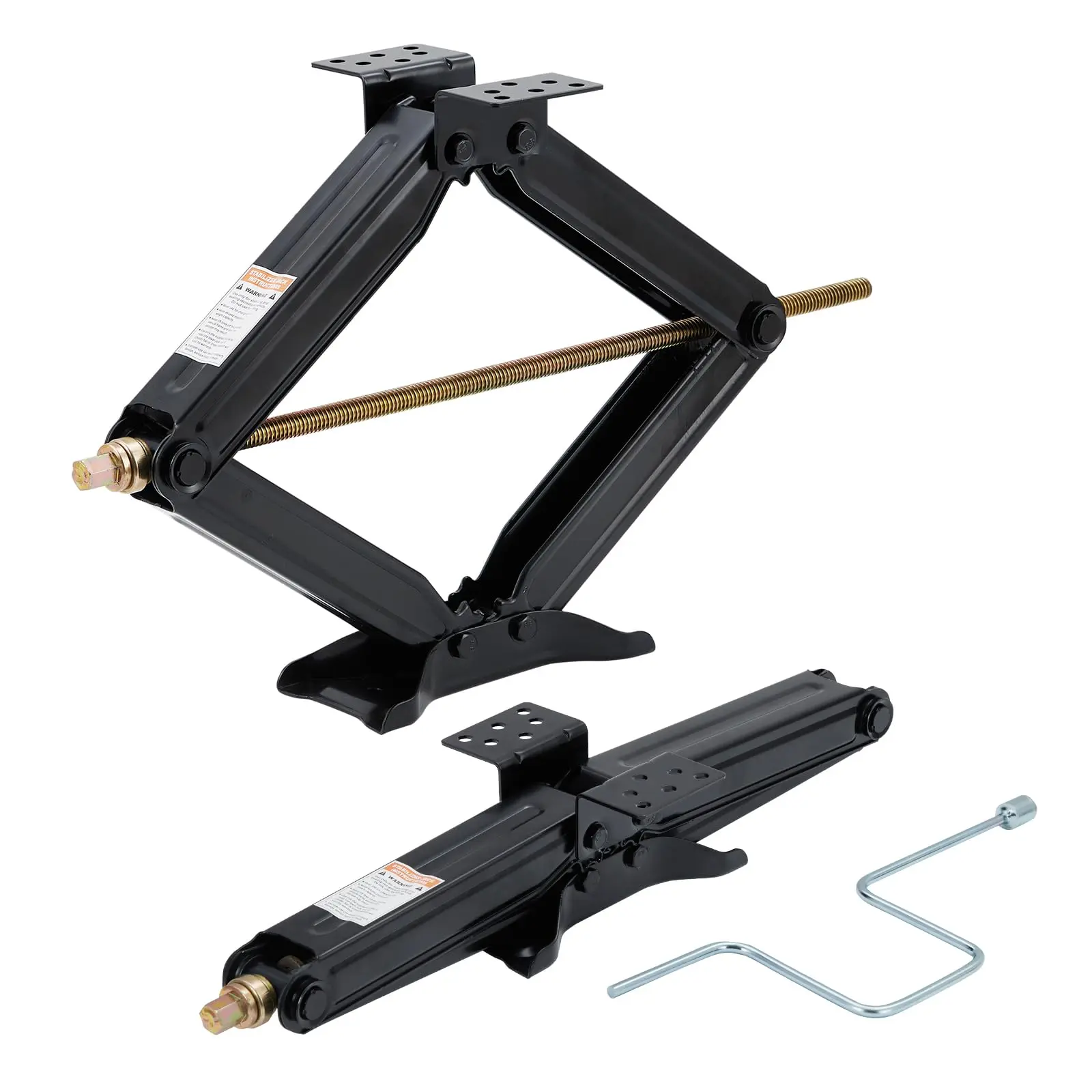 GARVEE 2 Pack Scissor Lift Jack,3.4Ton(7500 Lbs) Capacity Car Jack With 4.33" to 24" Adjustable Height,Portable RV Scissor Jack For Sedan, SUV, Truck Repair Tire/RV Keep Stabilizing