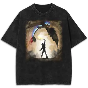 Train Dragon Movie Watercolor Art Washed Shirt,  Tooth less Cartoon Unisex Tee, Httyd T-shirt, Toothless Wash Shirt, How To Train Streetwear Graphic
