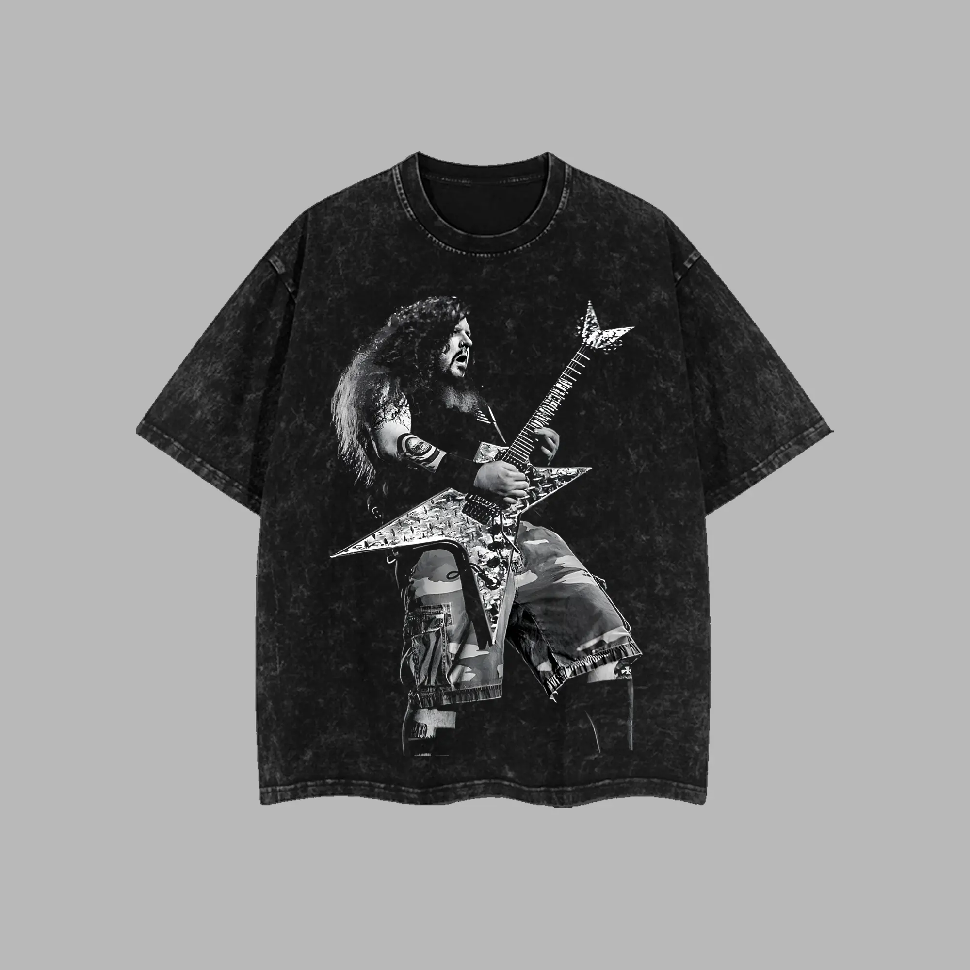 [$$$MANLIFE] Pantera Dimebag Darrell Guitarist  Retro Unisex Washed T-Shirt – Pantera Band 100% Heavyweight Cotton, 90s Records Rock Groove Metal Cotton Tee, Groove Metal Rock Band Shirt, Oversized Vintage Tee, Heavy Metal Merch, Gift for Rock Fans