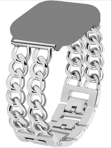 Fashion Chain Bracelet Watch Band (Band Only), Stainless Steel Watch Band Compatible with Apple Watch Series 9/8/7/6/5/4/3/2/1/se/ultra