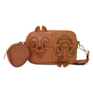 Loungefly Disney Chip 'n' Dale Sling Crossbody Bag with Acorn Coin Bag