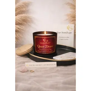 QUIET DESIRE 【 Final Release 】~ Flame Luxury Affirmation Candle 12oz
