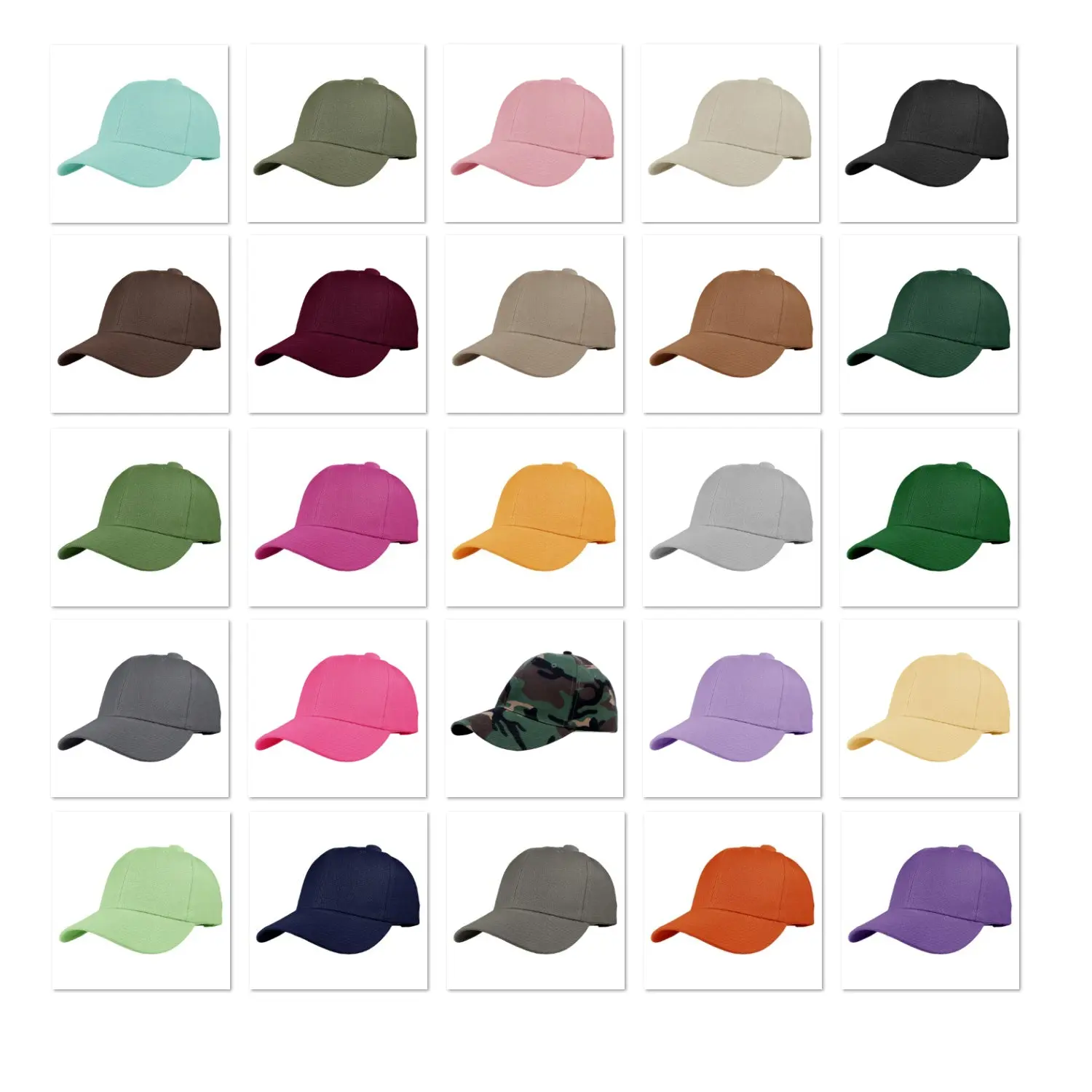 Unisex Classic Baseball Cap Daddy Hat 100% Cotton Soft Adjustable Size