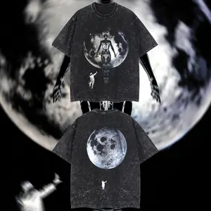 HarmonyStars- TW3EKND MOON Heavy Metal Graphic T‑Shirt, R&B Music Graphic Hoodie, Y2K Pop Synthpop band tee, Mexico style menswear