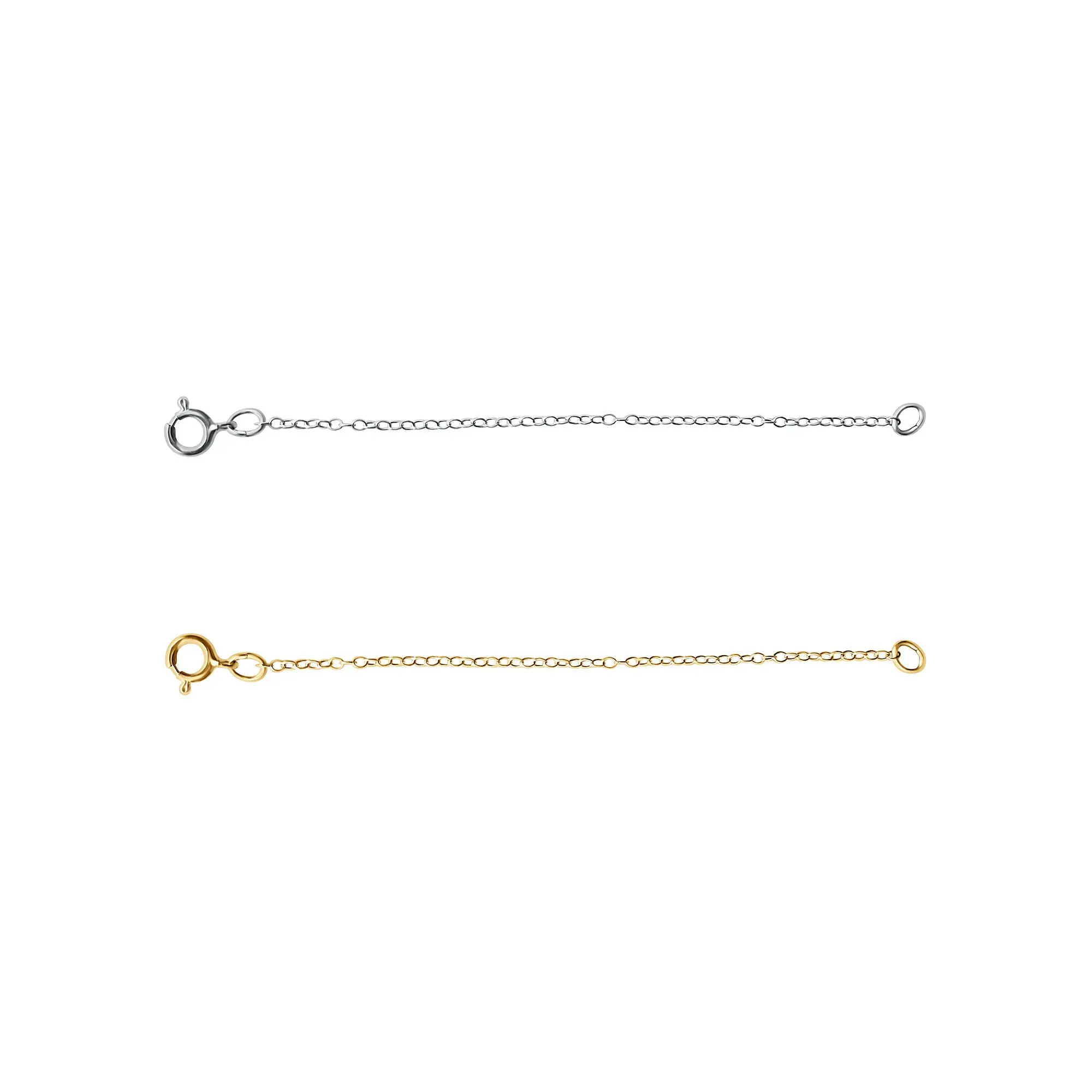2.5inch 14k White or Yellow Gold Chain Extender
