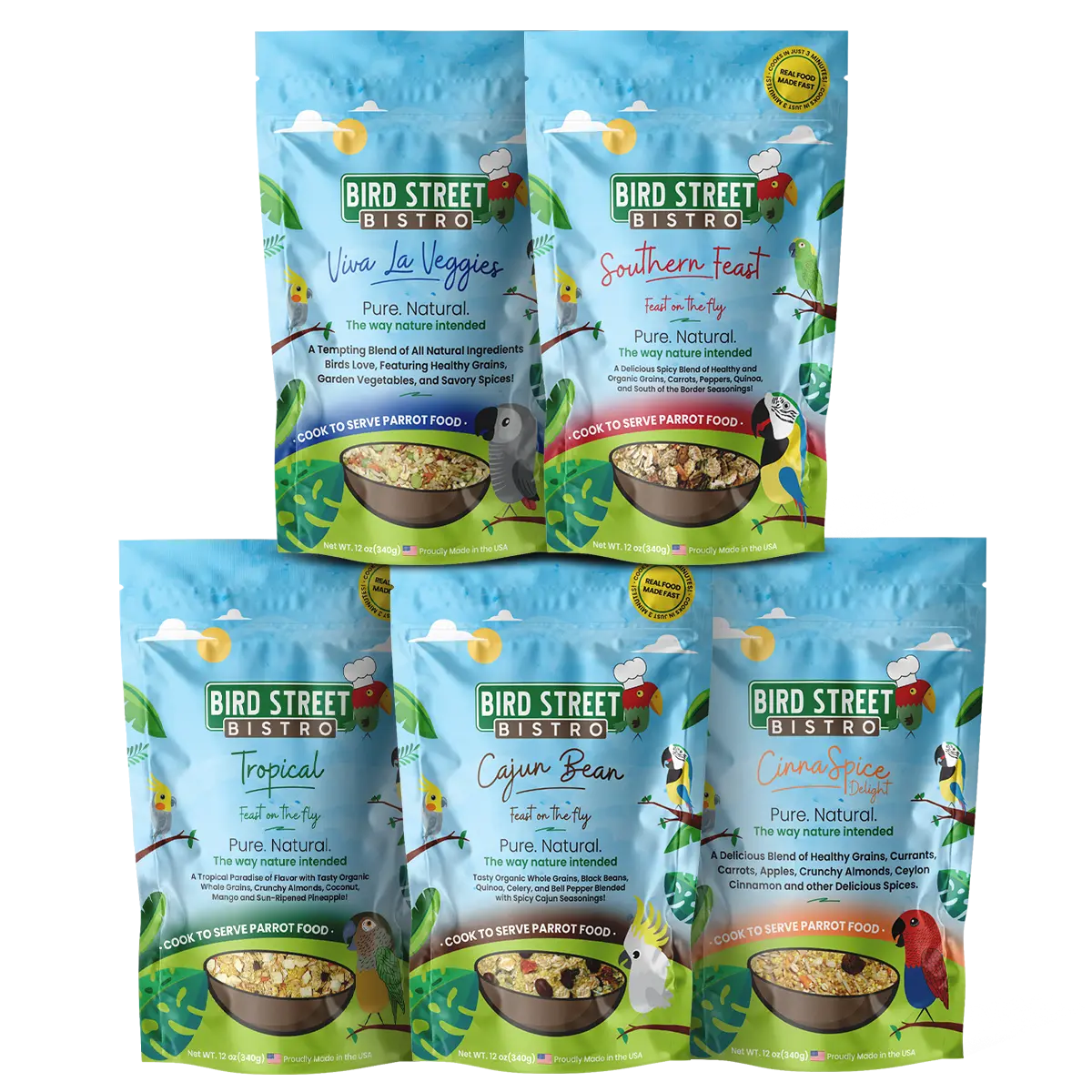 Parrot Food Sample Pack
