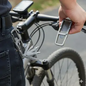 13-in-1 Multi-tool Keychain Set: Mini Screwdriver, Wrench, Bottle Opener for Outdoor Camping, Hiking, Car Repair - Portable Survival Gear & DIY Essential Keyring Tool Kit. Durable Anti-lose EDC Accessory.