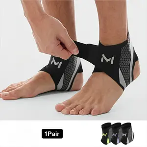 Ankle Brace Compression Sleeve 2 Pack Adjustable Support for Men Women Breathable Lightweight Ankle Support for Running Basketball Daily Use Stabilize Ankles