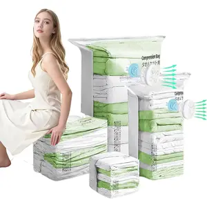 Large Vacuum Seal Bags for Clothing Travel Blankets Bedding,Space Saver Vacuum Storage Bags