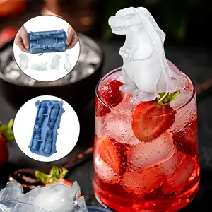 3D Dinosaur Ice Mold - Godzilla Ice Cube Tray,  Godzilla Ice Mold, Dinosaur Ice Maker for Home Bar, Party stress relief toy gifts best friend teen girl couple stretchable grad supply set funny gift for adults birthday present perfect healthy drink