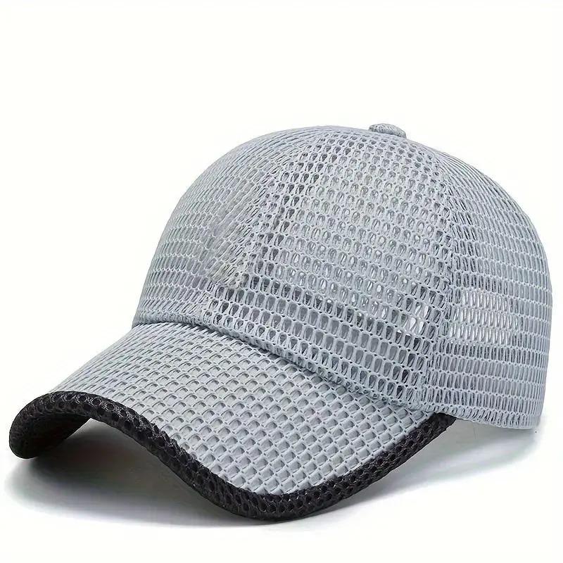 2 Pack Men’s Summer Hat – Breathable Mesh Baseball Cap with Sun Visor for Fishing, Outdoor & Sports