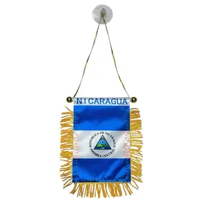 Nicaragua Flag, Mini Banner, Car Mirror, Window Decor Hanging Ornaments Hangable Decoration