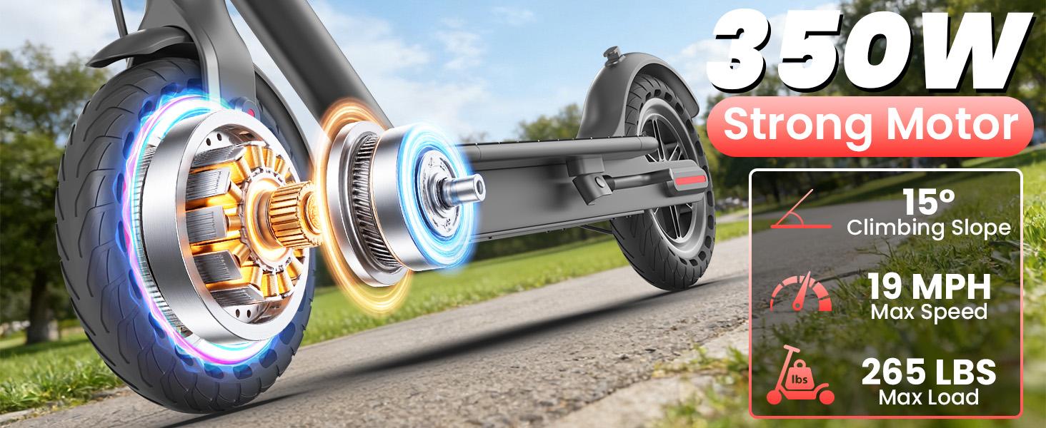 350W Kids E-Scooter with 19 MPH & 12-Mile Range – 4h Fast Charging, 265 lbs Max, EABS+Drum Brakes, 8.5" Solid Rubber, App, 1-Second Fold, 22 lbs – Perfect for Young Daily Riders 350W Kids E-Scooter with 19 MPH & 12-Mile Range – 4h Fast Charging, 265 lbs Max, EABS+Drum Brakes, 8.5" Solid Rubber, App, 1-Second Fold, 22 lbs – Perfect for Young Daily Riders