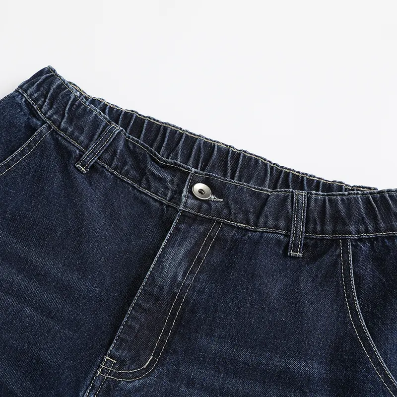 Menswear 3-Pack Men’s Washed Wide-Leg Jeans, Elastic Back Waist, Casual Stylish Loose Straight-Cut Retro Denim Trousers,Trouser Menswear 3-Pack Men’s Washed Wide-Leg Jeans, Elastic Back Waist, Casual Stylish Loose Straight-Cut Retro Denim Trousers,Trouser